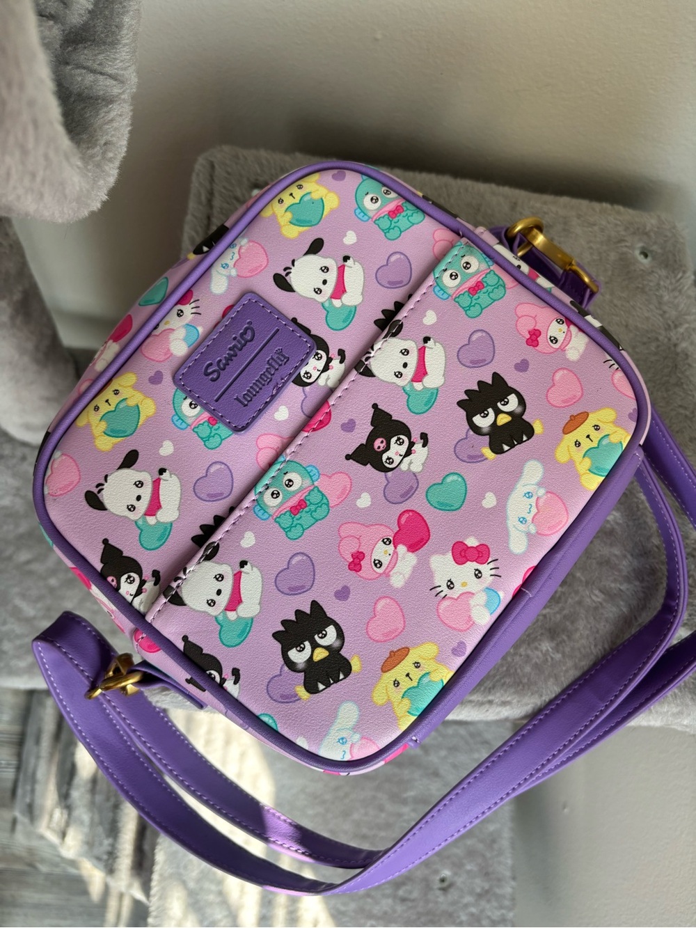 Loungefly Lavender Sanrio Character Crossbody Bag - Picture 3 of 7